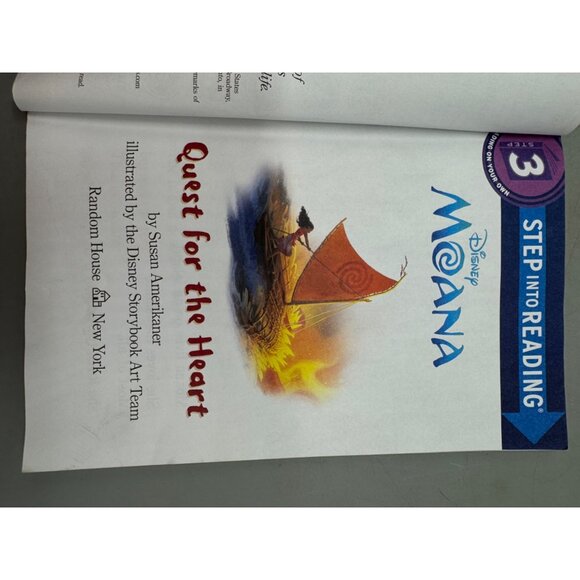 Disney Moana Step Into Reading Quest For The Heart Step 3 Childrens Book READ - Picture 9 of 10